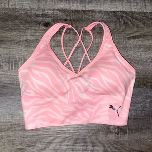 Puma Pink Zebra Sports Bra